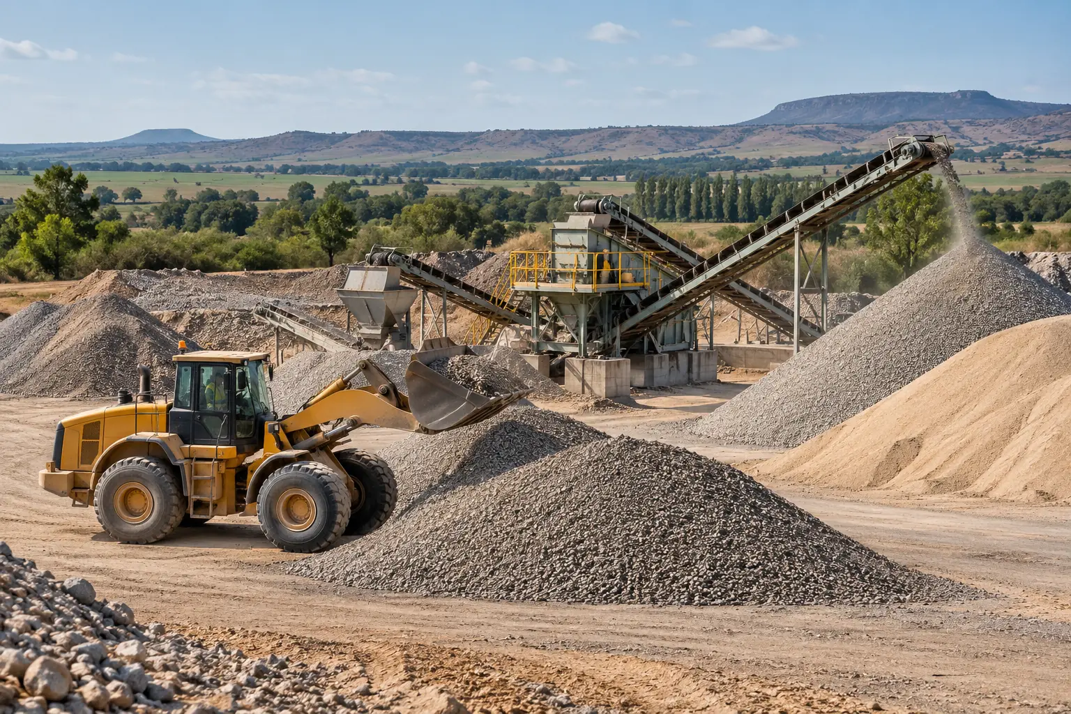Illustrative sand and gravel aggregate operations