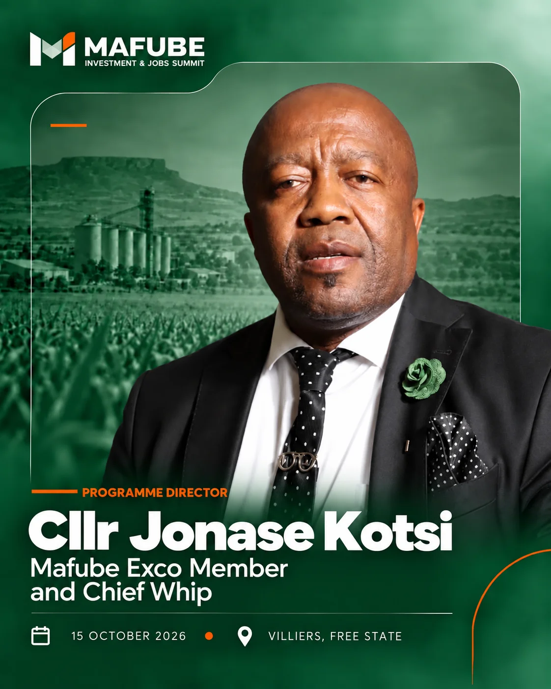 Cllr Jonase Kotsi, Mafube Exco Member and Chief Whip