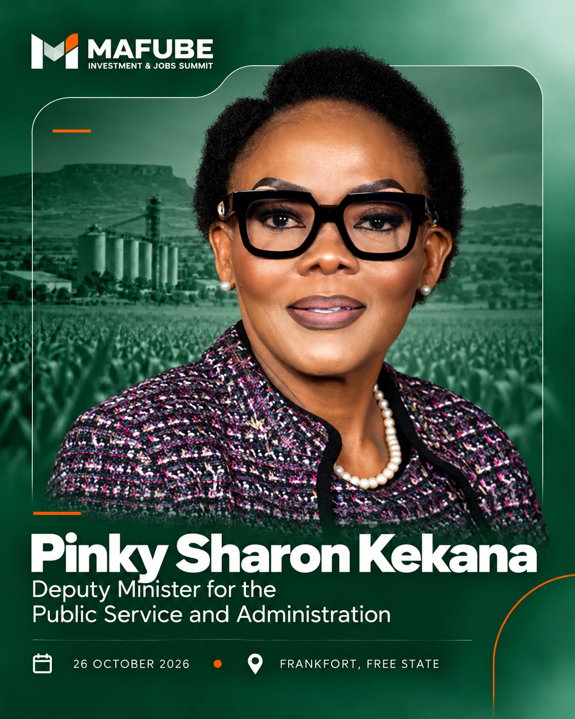 Pinky Sharon Kekana, Deputy Minister for the Public Service and Administration